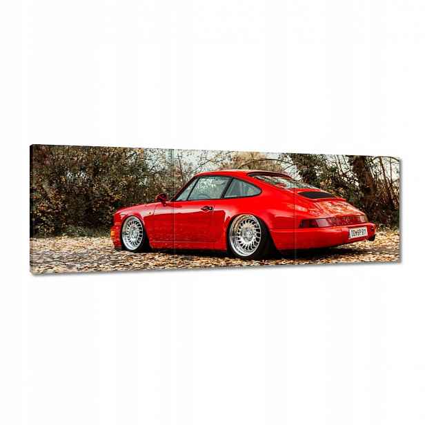 Obrazy 150x50 Červené Porsche Auto