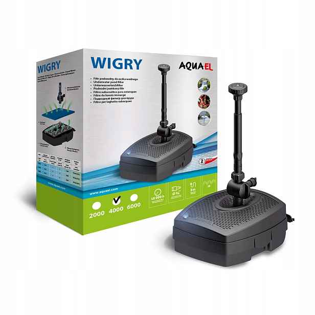 Aquael Wigry 4000 Filtr 3v1 s fontánou Uv-c 7W