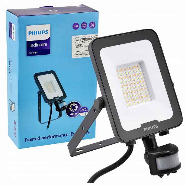 Halogen Led Philips 30W reflektor 3600lm Cct s pohybovým senzorem detektoru