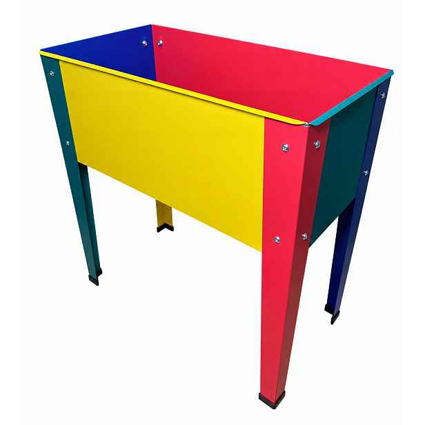 Kovový vyvýšený záhon pro děti truhlík zahradní na zeleninu 60x30x60