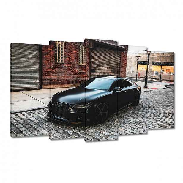 Obrazy 100x60 Černé matné Audi