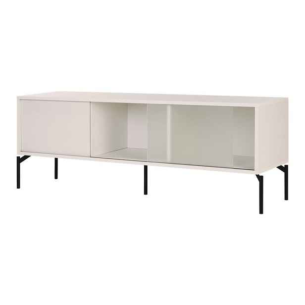 Šedobéžový TV stolek 160x60x42 cm Met – noo.ma