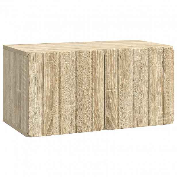 vidaXL Nástěnná TV skříň 59,5 x 31 x 30 cm Dub sonoma Kompozitní dřevo