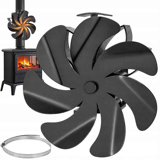 Krbový Ventilátor, Termoelektrický Ventilátor Napájený Teplem Do Krbu