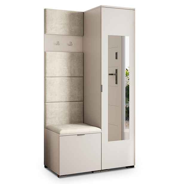 MASSENO MODERNÍ PŘEDSÍŇOVÁ SKŘÍŇ VIRA, 95/181/51 cm, kašmírová