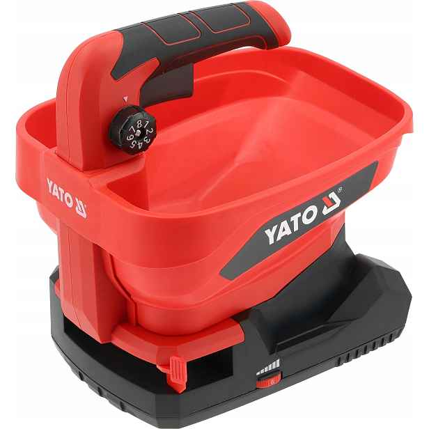 Akumulátorový secí stroj Yato 18V Objem 3.3 l pro hnojiva Trávy 500 mm