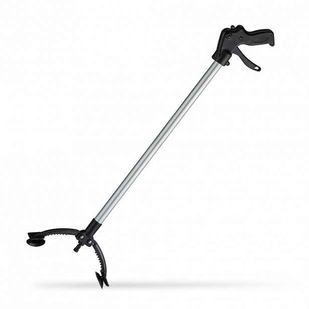 Relaxdays CHAPADLO Stříbrné hliník otočné 360 stupňů 88 cm