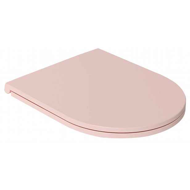 Sapho Isvea - WC sedátko, Slim, SoftClose, růžová Salmon 40KF0541I-S