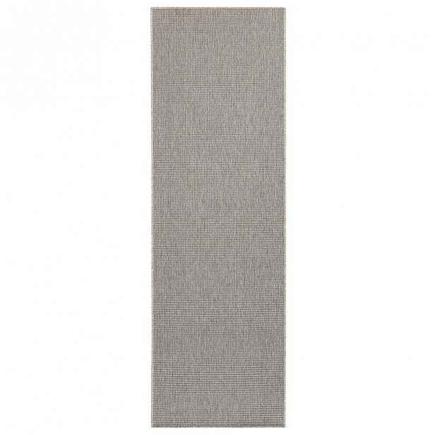 Šedý běhoun BT Carpet Nature, 80 x 150 cm