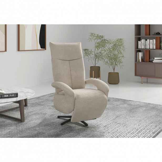 Sit & More RELAXAČNÍ KŘESLO, textil, pískové barvy
