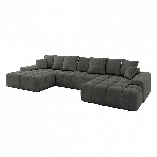 ALTDECOR SEDACÍ SOUPRAVA ENSI-U - 353x164x69 cm antracitová