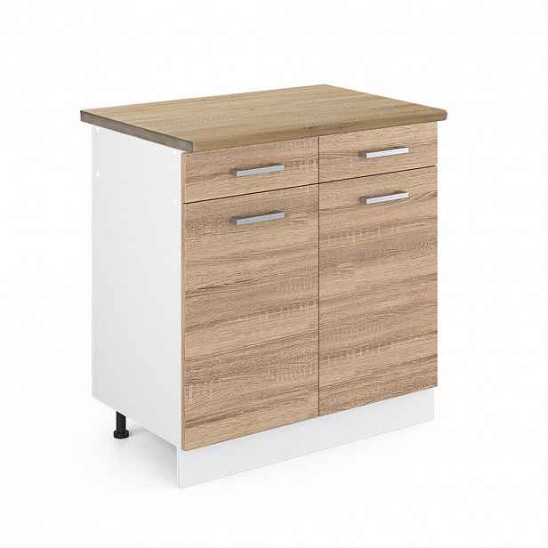Vicco SPODNÍ SKŘÍŇKA KUCHYŇSKÉ LINKY R-Line Sonoma 80 cm , PD Dub