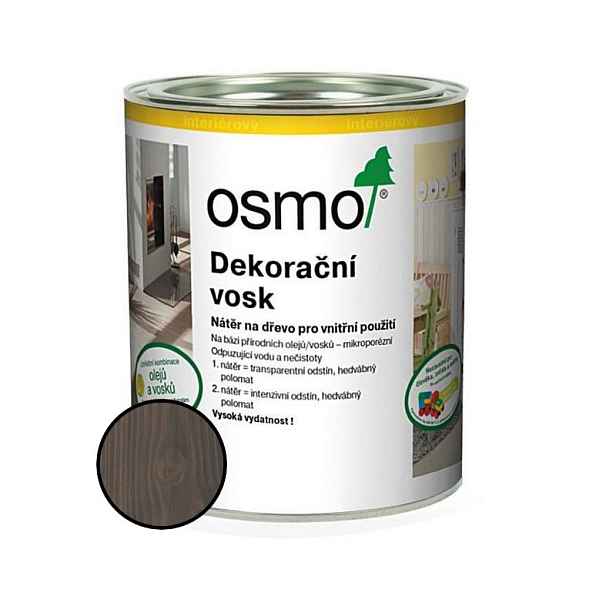 Vosk dekorační Osmo 3118 šedý granit 0,75 l