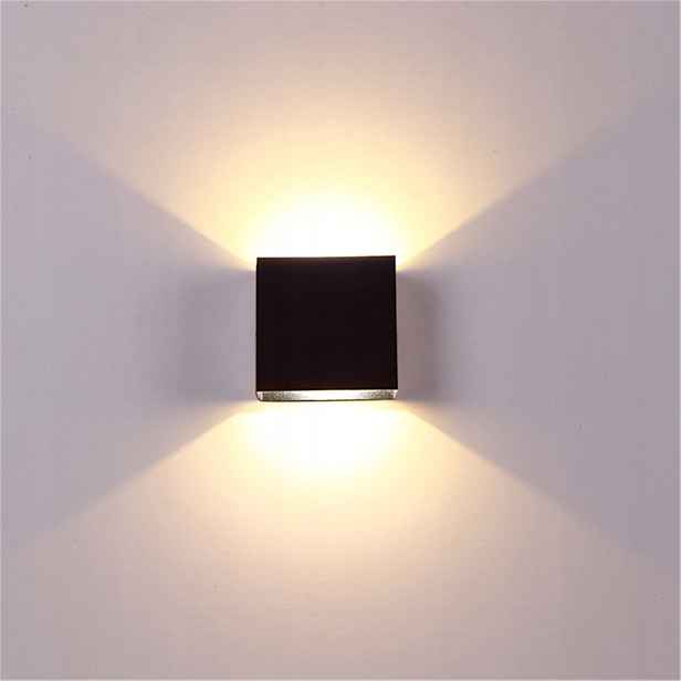 Hliníkové Led Nástěnné Svítidlo Elegantní Obousměrná Lampa 6W Do Chodby