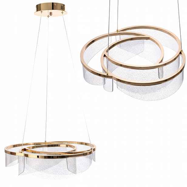 Toolight Lampa G138-CP 50 cm Zlatá