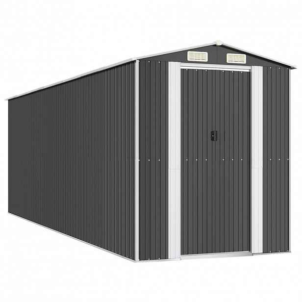 vidaXL Zahradní kůlna antracitová 192 x 606 x 223 cm pozinkovaná ocel