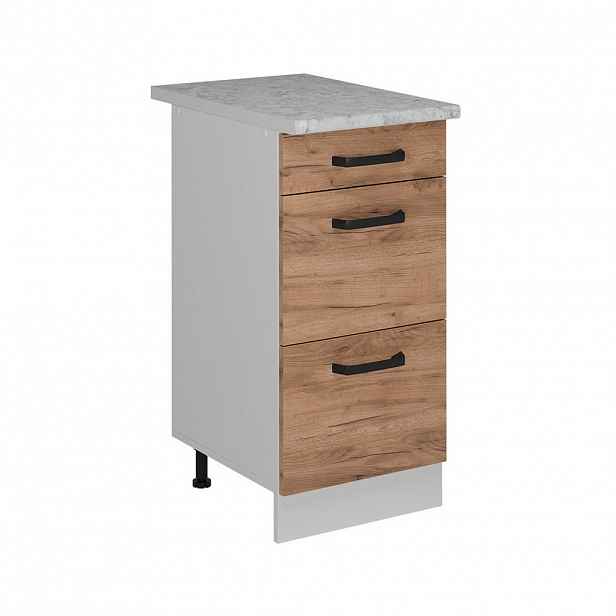 Vicco SPODNÍ SKŘÍŇKA KUCHYŇSKÉ LINKY R-Line Zlatý mocný dub 40 cm PD Mramor