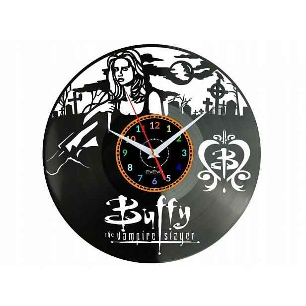 Buffy Dárek Originální dekorace do domu Hodiny z vinylové desky