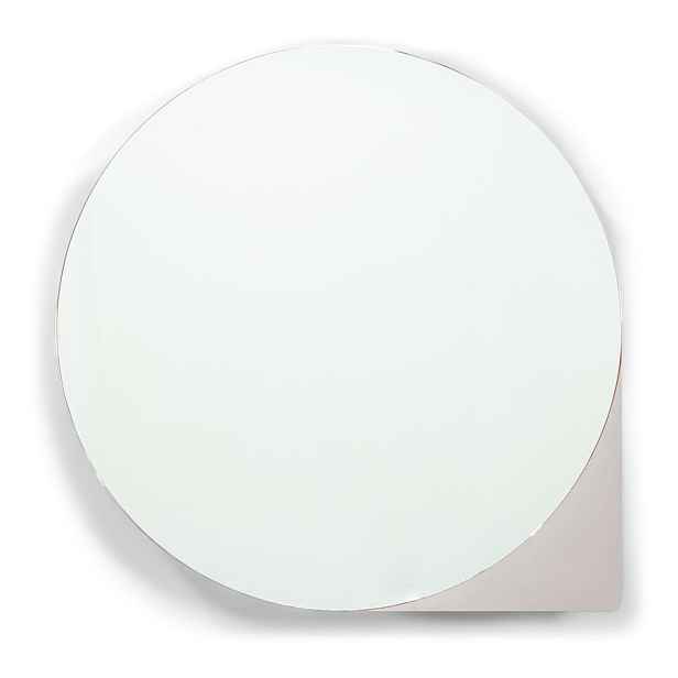 Taupe kovová závěsná/se zrcadlem koupelnová skříňka 55x55 cm Sonnet – Spinder Design