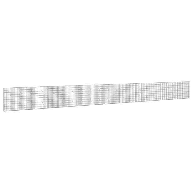 vidaXL Gabion s drátem 3,5 mm a síťkou 5x10 cm 1100x10x100 cm