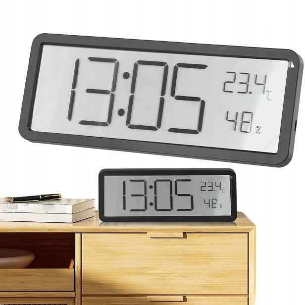 Hodiny Digitální Led Stojící Digitální Lampička Kabel Usb Nástěnné Hodiny