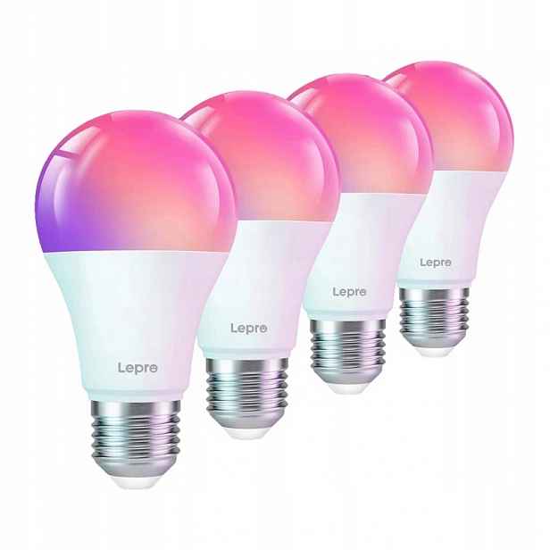 Inteligentní žárovka Lepro B1-EU-4 Led E27 Rgb WiFi Bluetooth sada 4ks