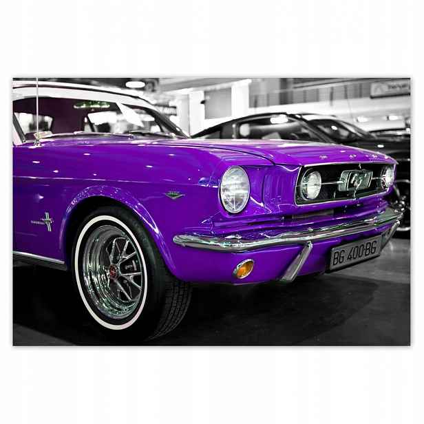 Plakáty 185x125 Fialový Ford Mustang