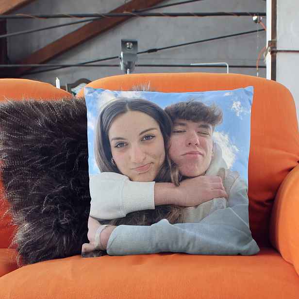 TEMU [Na míru] Polštářový povlak s vlastní fotografií, 1 ks, moderní styl, se zipem, lze personalizovat jako památeční polštář, vhodný pro domácí