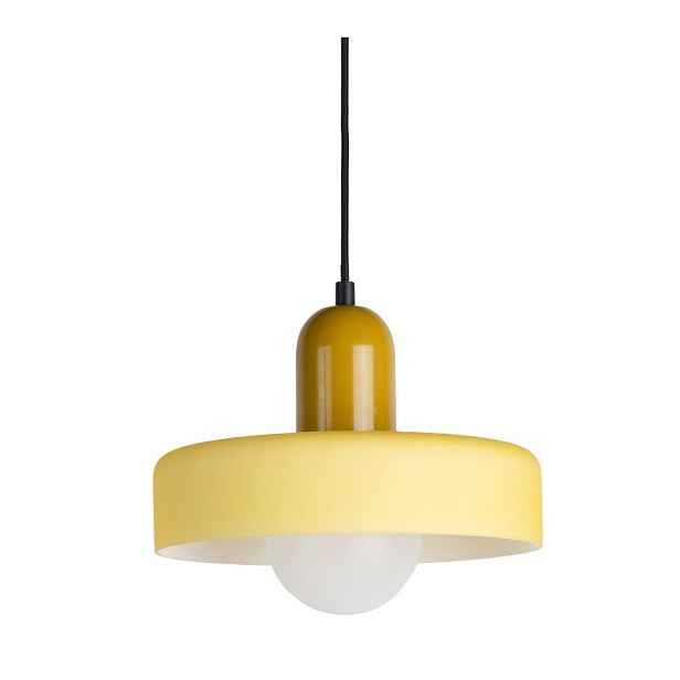 Žluté závěsné svítidlo ø 25 cm Opaco Grato – Leitmotiv
