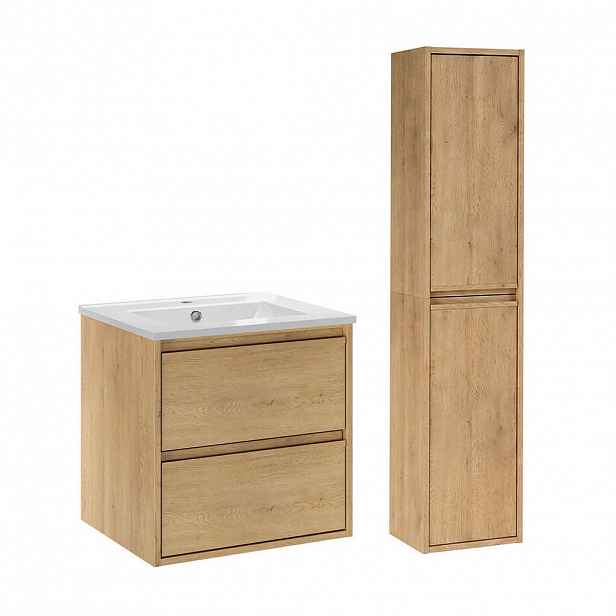 Petits-meubles KOUPELNOVÝ NÁBYTEK 51cm Edmé 2er-Set Dřevo