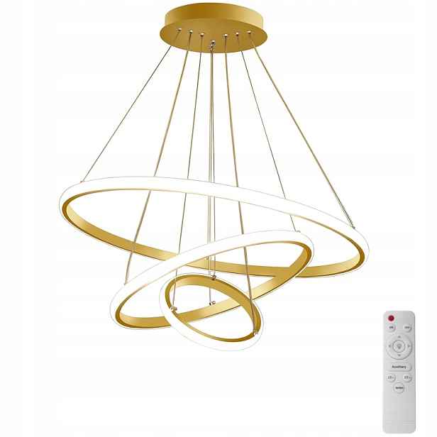 stropní svítidlo Led Závěsný Lustr Velký Modern Stropní Svítidlo 20+40+60 CM S Dálkový Ovladač