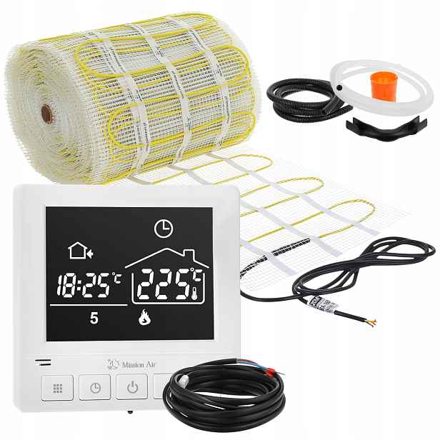 Set podlahového vytápění podlahy vyhřívací podložka 160 W/m² 14 m²