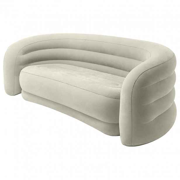 INTEX Zakřivená Pohovka  Šedá 229 x 109 x 81 cm PVC, Rayon
