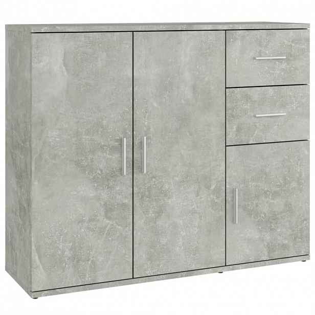 vidaXL Příborník betonově šedý 91x29,5x75 cm kompozitní dřevo