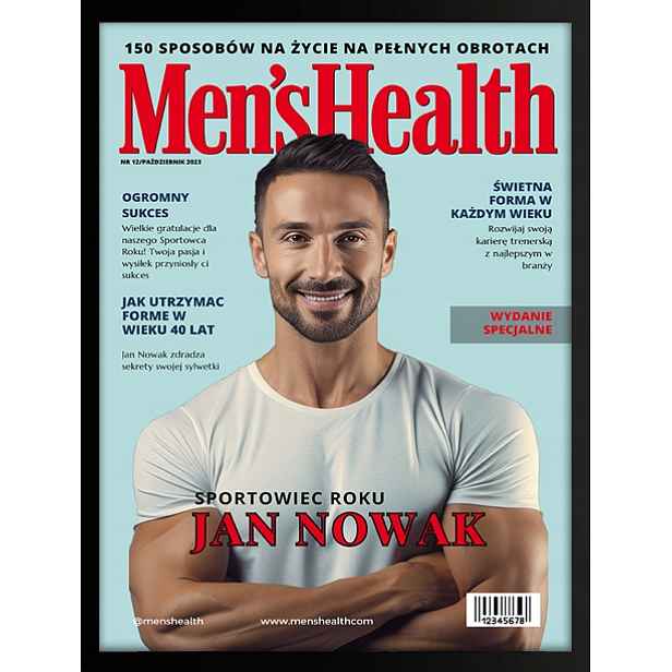Men’s Health Dárek obálka časopisu Vaše fotografie 30x20 cm