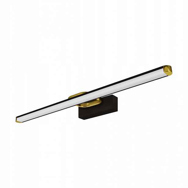Koupelnové Nástěnné Svítidlo Lampa Nad Zrcadlo Led 12W Černo Zlaté Dekorace IP44