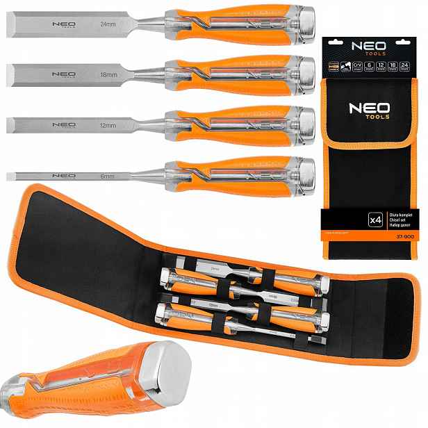 Neo Dláta Komplet 6,12,18,24 sada 4 ks 37-900