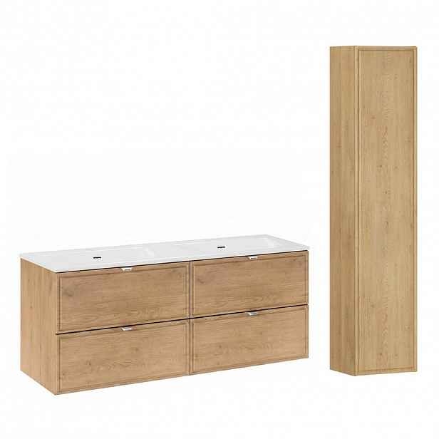 Petits-meubles KOUPELNOVÝ NÁBYTEK 121cm Elias 2er-Set Dřevo