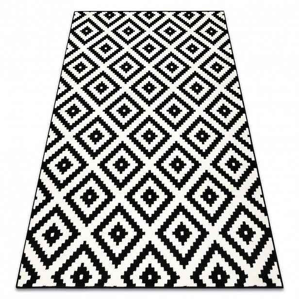 rugsX KOBEREC BCF Morad RUTA diamanty, geometrický - preto / krém 80/150 cm