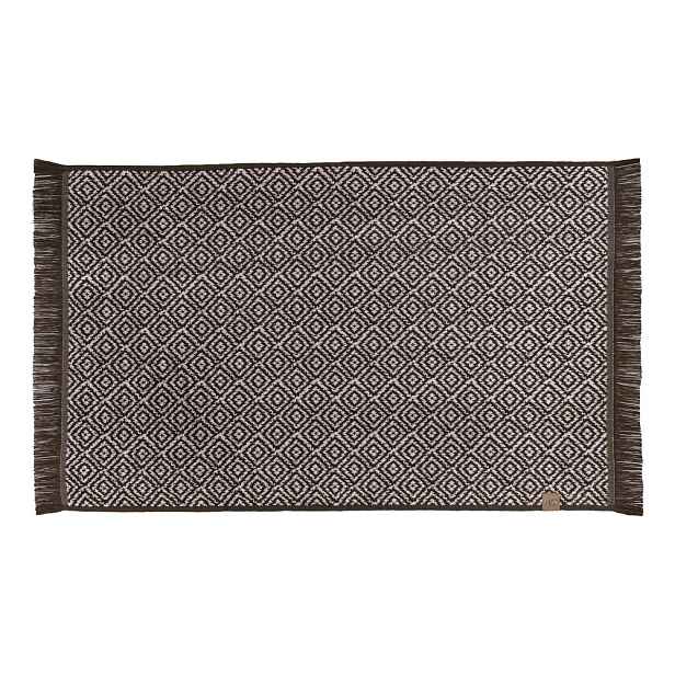 Tmavě hnědá textilní koupelnová předložka 50x80 cm Morocco – Mette Ditmer Denmark