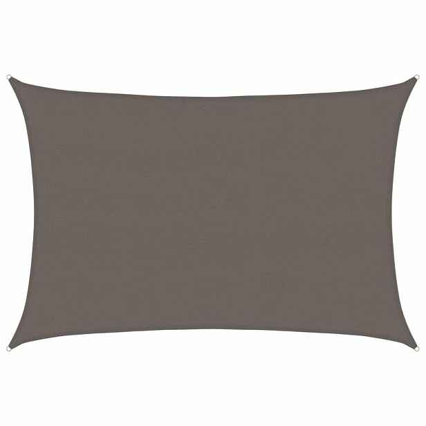 vidaXL Stínicí plachta 160 g/m² antracitová 5 x 6 m HDPE