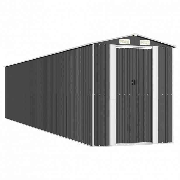 vidaXL Zahradní kůlna antracitová 192 x 938 x 223 cm pozinkovaná ocel
