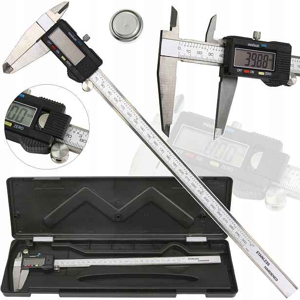 Digitální Elektronické Posuvné Měřítko Mar-pol 300 MM LCD Ocel Inox