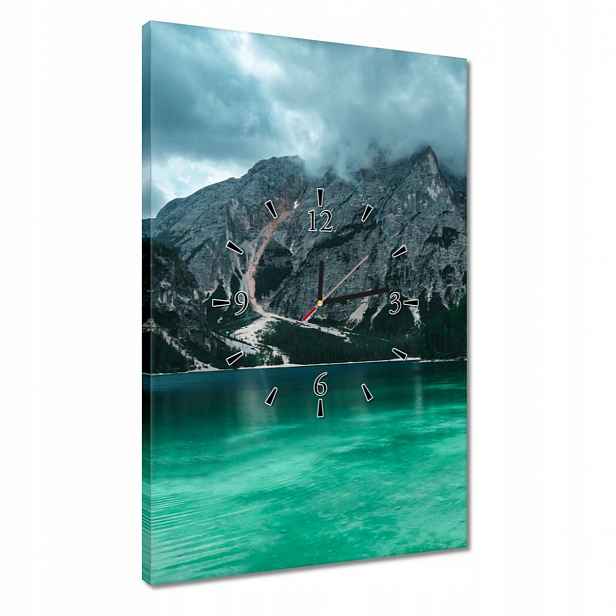 Hodiny 40x60 Horské jezero Krajina