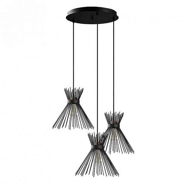 Černé závěsné svítidlo Opviq lights Kirpi