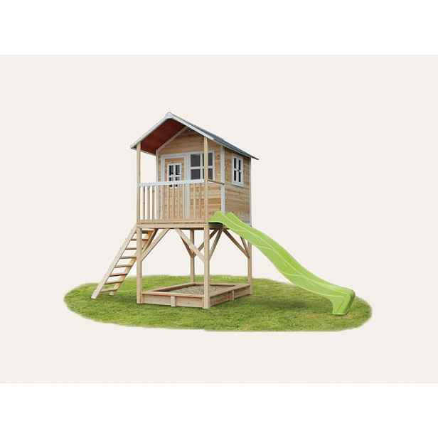 EXIT Toys Dětský dřevěný domeček na nožkách - malý (natura)