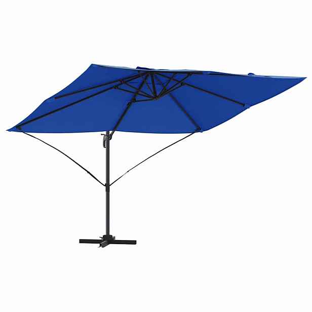 vidaXL Slunečník 351 x 250 x 260 cm Polyester a hliník Azurblau