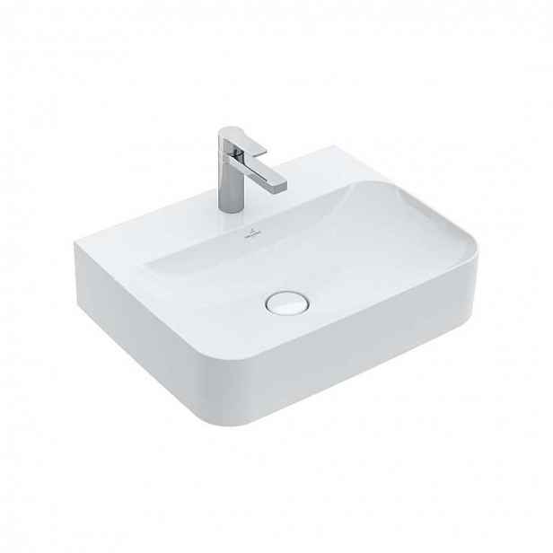 Villeroy & Boch Finion - Umyvadlo bez přepadu, 60x47 cm, s CeramicPlus, alpská bílá 41686LR1
