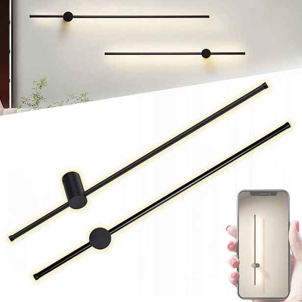 Nástěnné Led Svítidlo Nástěnná Lampa Otočná O 360° 3000K 60CM Teplá