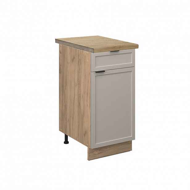 Vicco SPODNÍ SKŘÍŇKA KUCHYŇSKÉ LINKY Fame-Line GreyBeige 40 cm , PD Dub